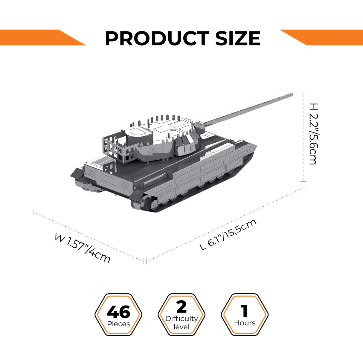 Metal Time: 1/72 Scale Conqueror FV214 Scale Model [variant_option4]