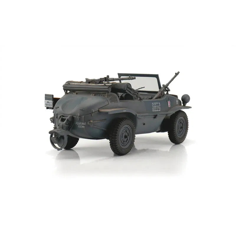 Remote Control Torro 1/16 Schwimmwagen Type 166 Grey Pre-Built Model [variant_option4]