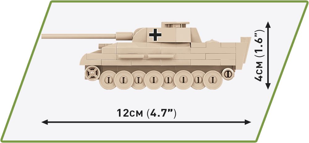 Cobi 1/72 Panzer V Panther Brick Model Kit Cobi