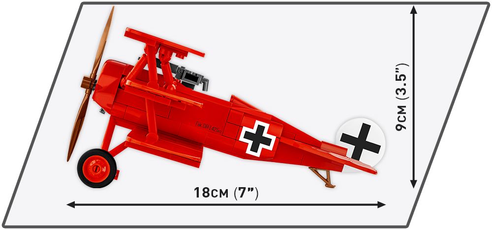 Cobi 1/32 Scale Fokker Red Baron Brick Model Kit Cobi