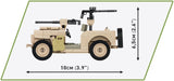 Cobi 1/35 Willys MB -SAS Brick Model Kit Cobi