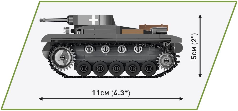 Cobi 1/48 Scale Panzer II Ausf. A Brick Model Kit Cobi