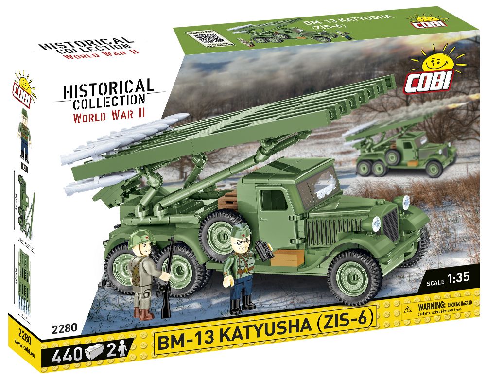 Cobi 1/35 Scale: BM-13 Katyusha (Zis-6) Brick Model Kit Cobi