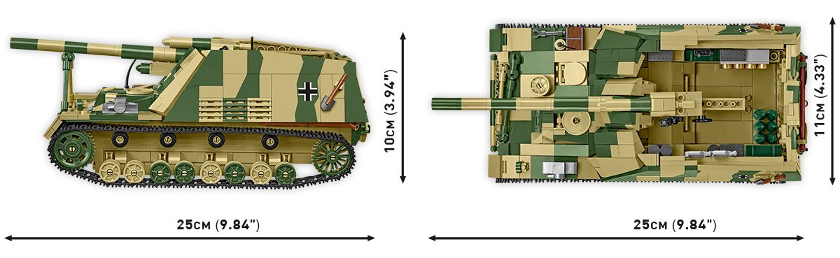 Cobi 1/28 SdKfz 165 Panzerhaubitze Hummel Brick Model Kit Cobi