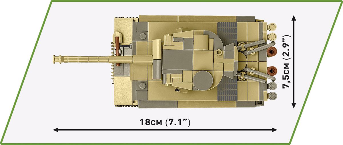 Cobi 1/48 Scale Tiger 131 - Upgraded Brick Model Kit Cobi
