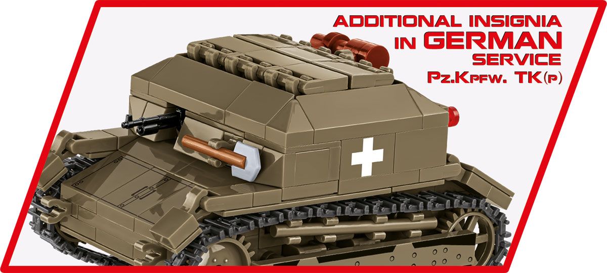 Cobi 1:28 Scale: Tankette TK-3 Brick Model Kit Cobi