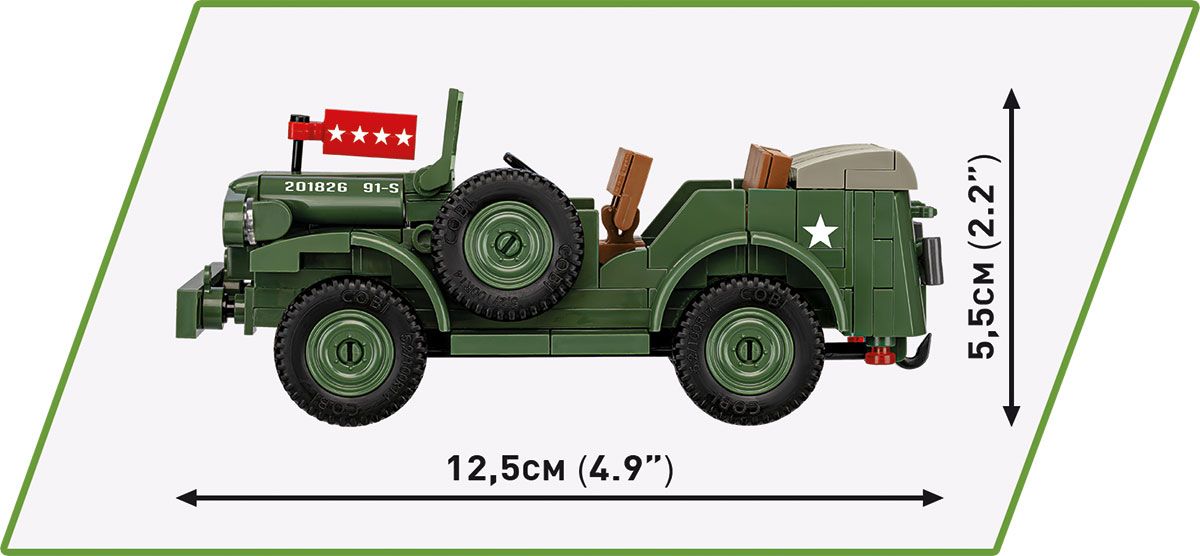 Cobi 1/35 Scale Dodge WC-56 Command Car Brick Model Kit Cobi