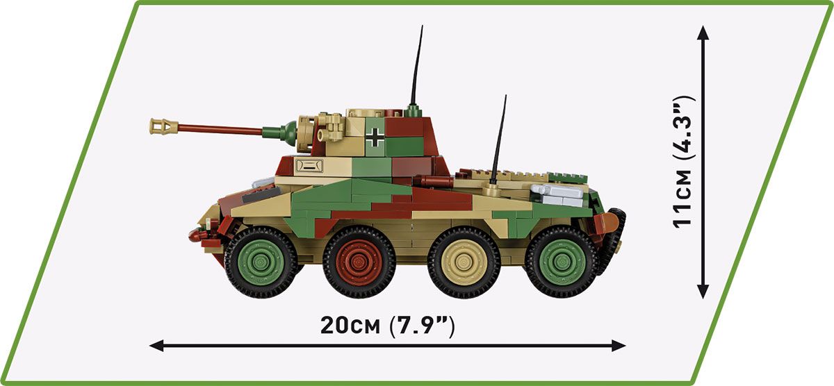 Cobi 1/35: Sd.Kfz. 234/2 Puma Brick Model Kit Cobi