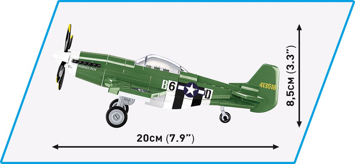 Cobi 1/48 WW2 Mustang P-51 Brick Model Kit Cobi