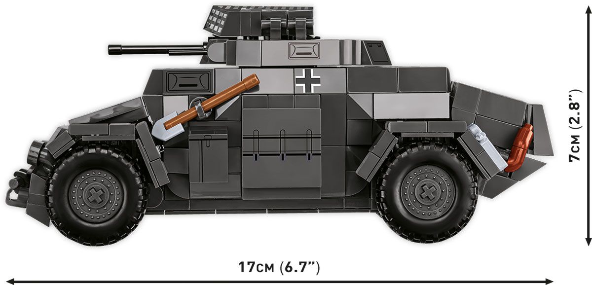 Cobi 1:28 Scale SD.Kfz. 222 Brick Model Kit Cobi