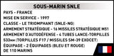 Cobi 1/300 Sous-Marin SNLE Brick Model Kit Cobi