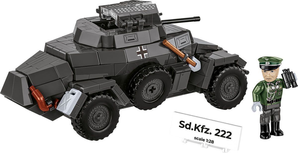 Cobi 1:28 Scale SD.Kfz. 222 Brick Model Kit Cobi