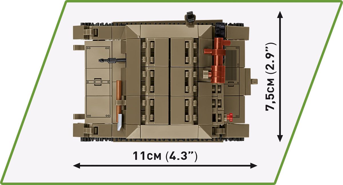 Cobi 1:28 Scale: Tankette TK-3 Brick Model Kit Cobi