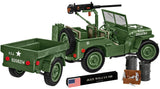 Cobi 1/12 Scale Willys MB & Trailer - Executive Edition Brick Model Kit Cobi