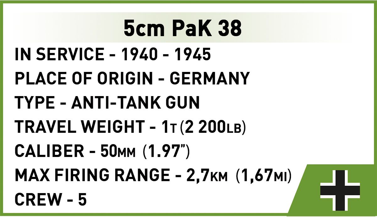 Cobi 1/35 Scale Sd.Kfz.139 Marder III Brick Model Kit Cobi