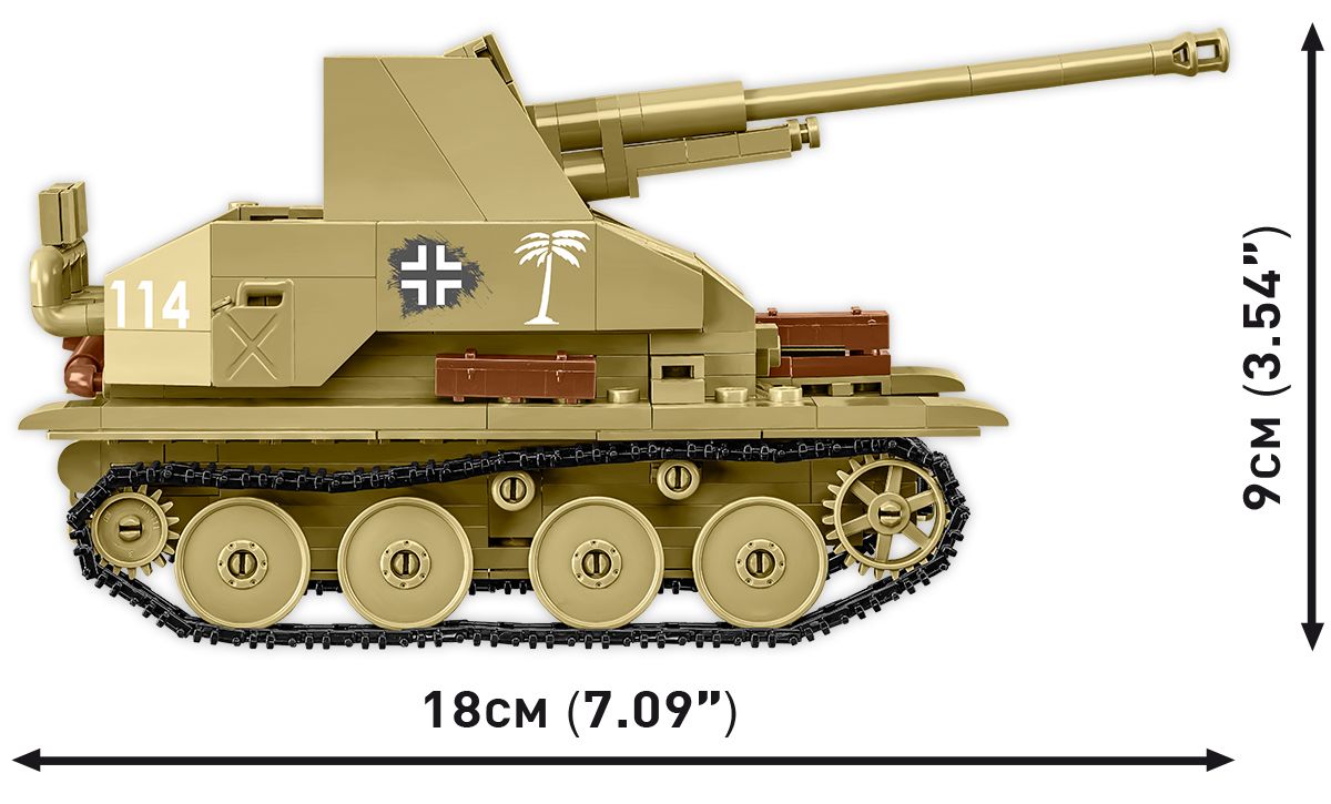 Cobi 1/35 Scale Sd.Kfz.139 Marder III Brick Model Kit Cobi