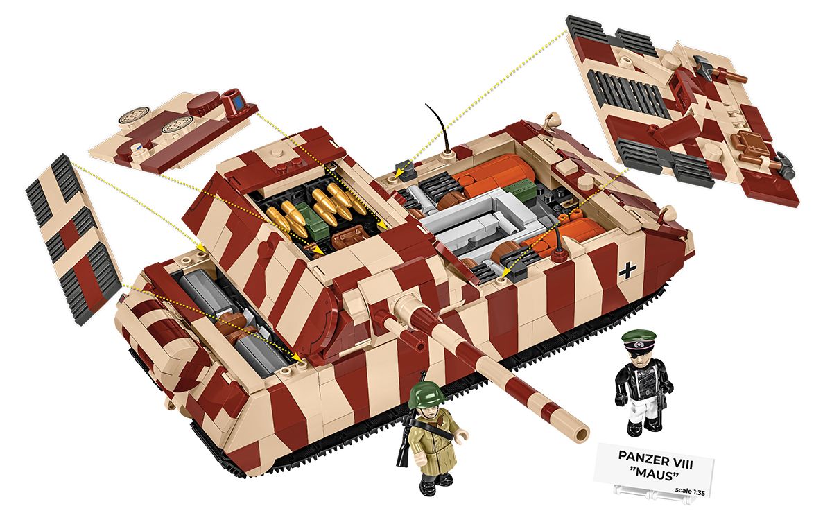Cobi 1/35 Panzer VIII Maus Brick Model Kit Cobi