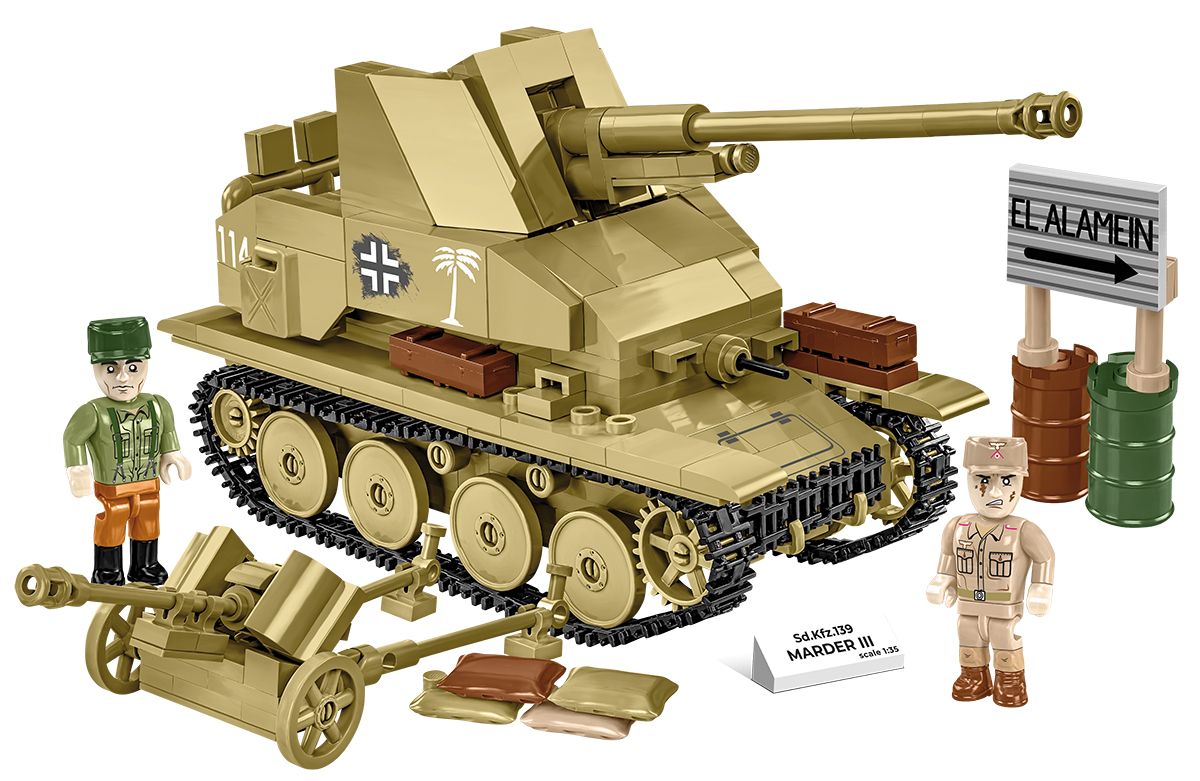 Cobi 1/35 Scale Sd.Kfz.139 Marder III Brick Model Kit Cobi