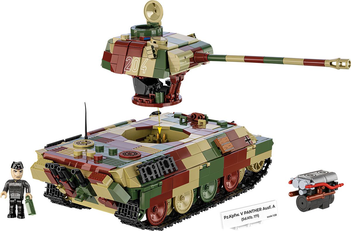 Cobi 1:28 Scale Pz.Kpfw. V Panther Ausf.A Brick Model Kit Cobi