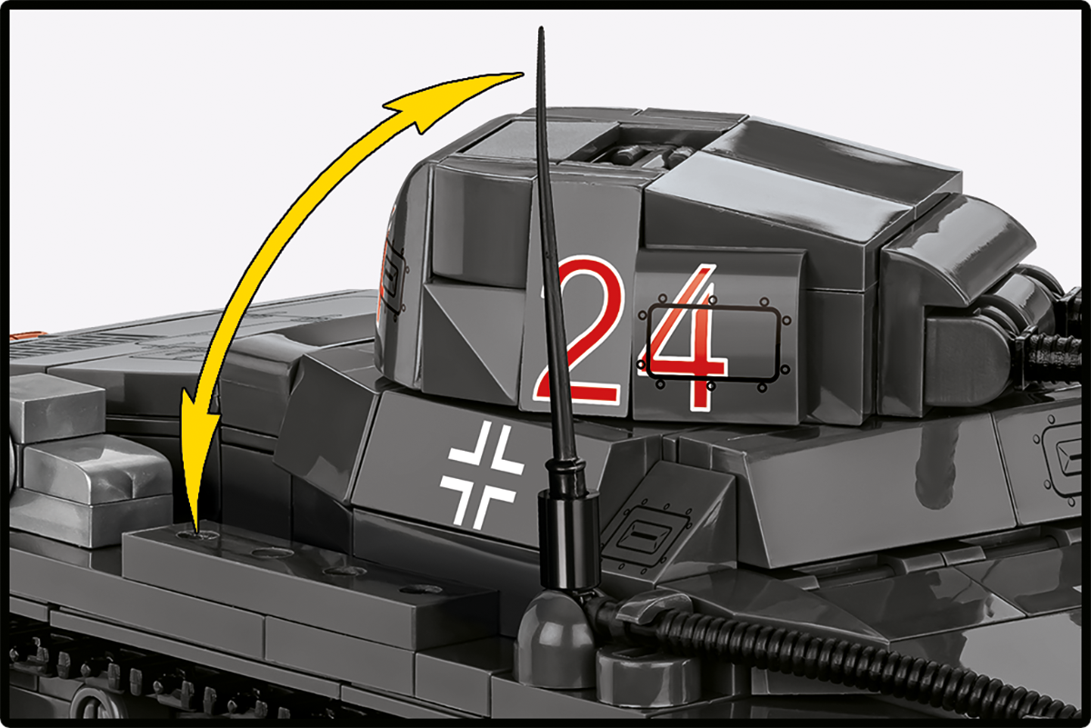 Cobi 1/28 Scale Panzer 1 Ausf B Brick Model Kit Cobi