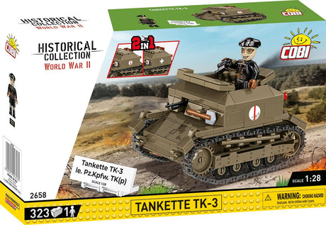 Cobi 1:28 Scale: Tankette TK-3 Brick Model Kit Cobi