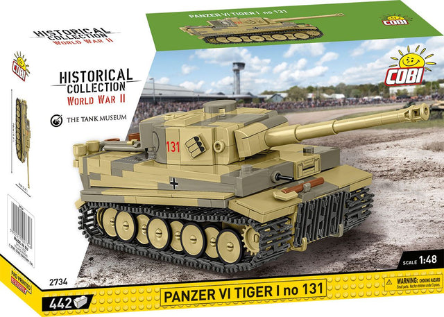 Cobi 1/48 Scale Tiger 131 - Upgraded Brick Model Kit Cobi