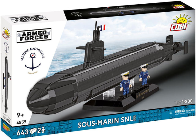 Cobi 1/300 Sous-Marin SNLE Brick Model Kit Cobi