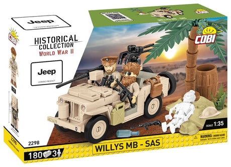 Cobi 1/35 Willys MB -SAS Brick Model Kit Cobi