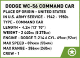 Cobi 1/35 Scale Dodge WC-56 Command Car Brick Model Kit Cobi