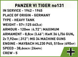 Cobi 1/28 Tiger 131 Upgraded Edition