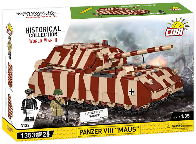 Cobi 1/35 Panzer VIII Maus Brick Model Kit Cobi