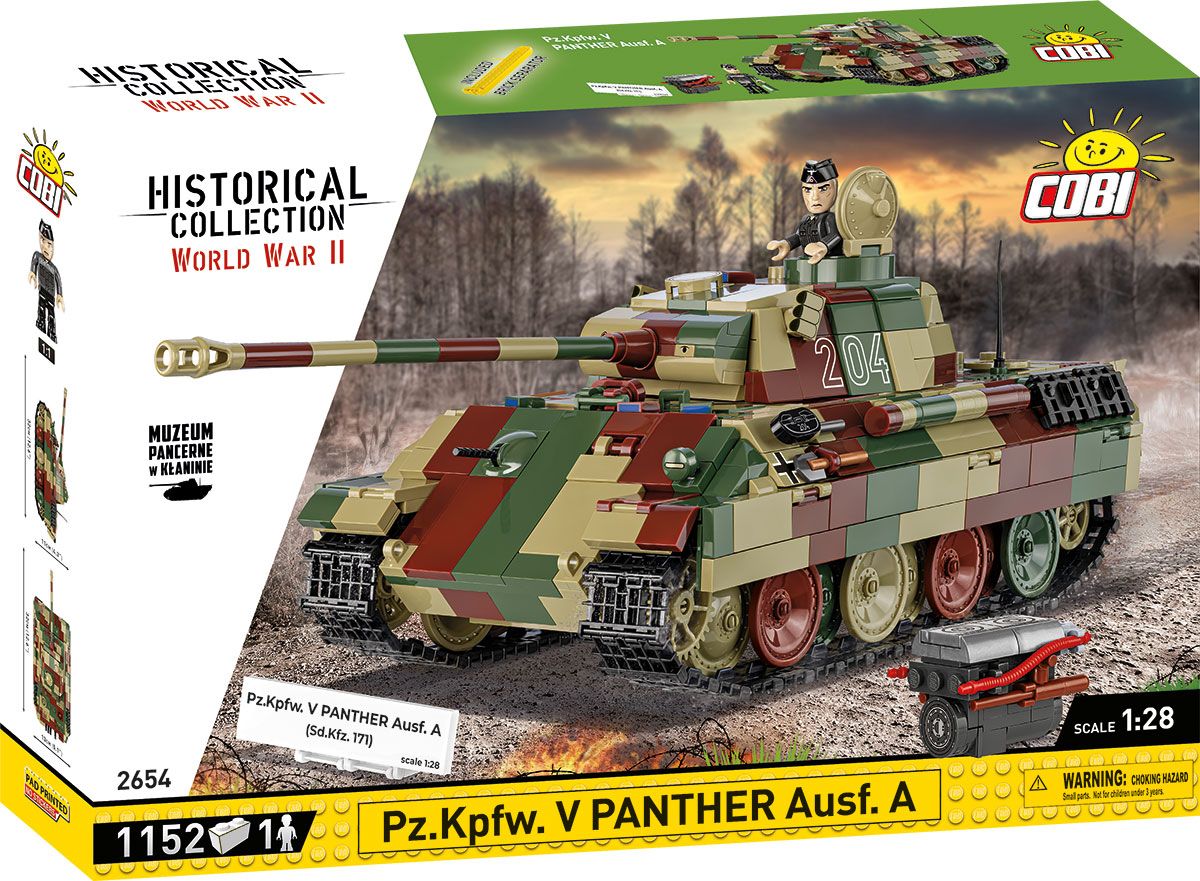 Cobi 1:28 Scale Pz.Kpfw. V Panther Ausf.A Brick Model Kit Cobi