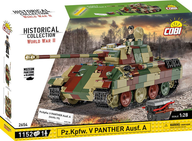 Cobi 1:28 Scale Pz.Kpfw. V Panther Ausf.A Brick Model Kit Cobi