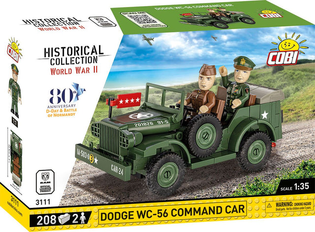Cobi 1/35 Scale Dodge WC-56 Command Car Brick Model Kit Cobi