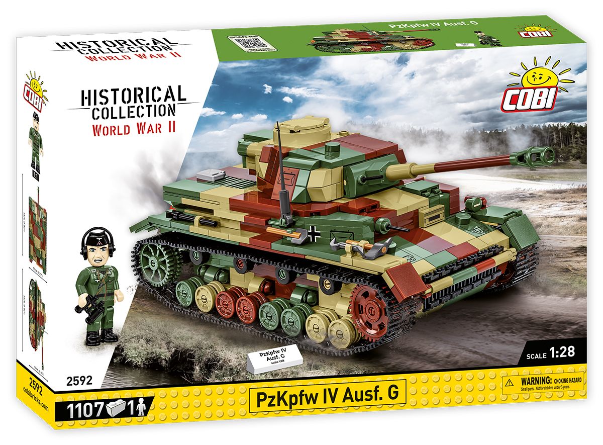 Cobi 1:28 Scale Panzer 4 Ausf G Brick Model Kit Cobi