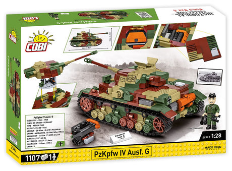 Cobi 1:28 Scale Panzer 4 Ausf G Brick Model Kit Cobi