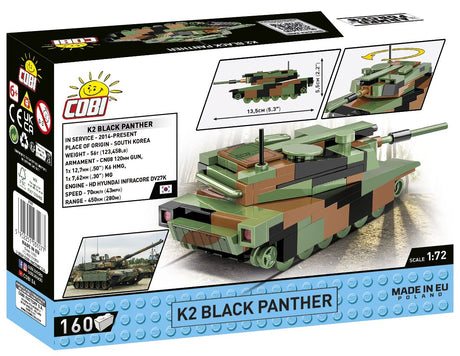 Cobi 1/72 K2 Black Panther Brick Model Kit Cobi