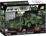 Cobi 1/12 Scale Willys MB & Trailer - Executive Edition Brick Model Kit Cobi