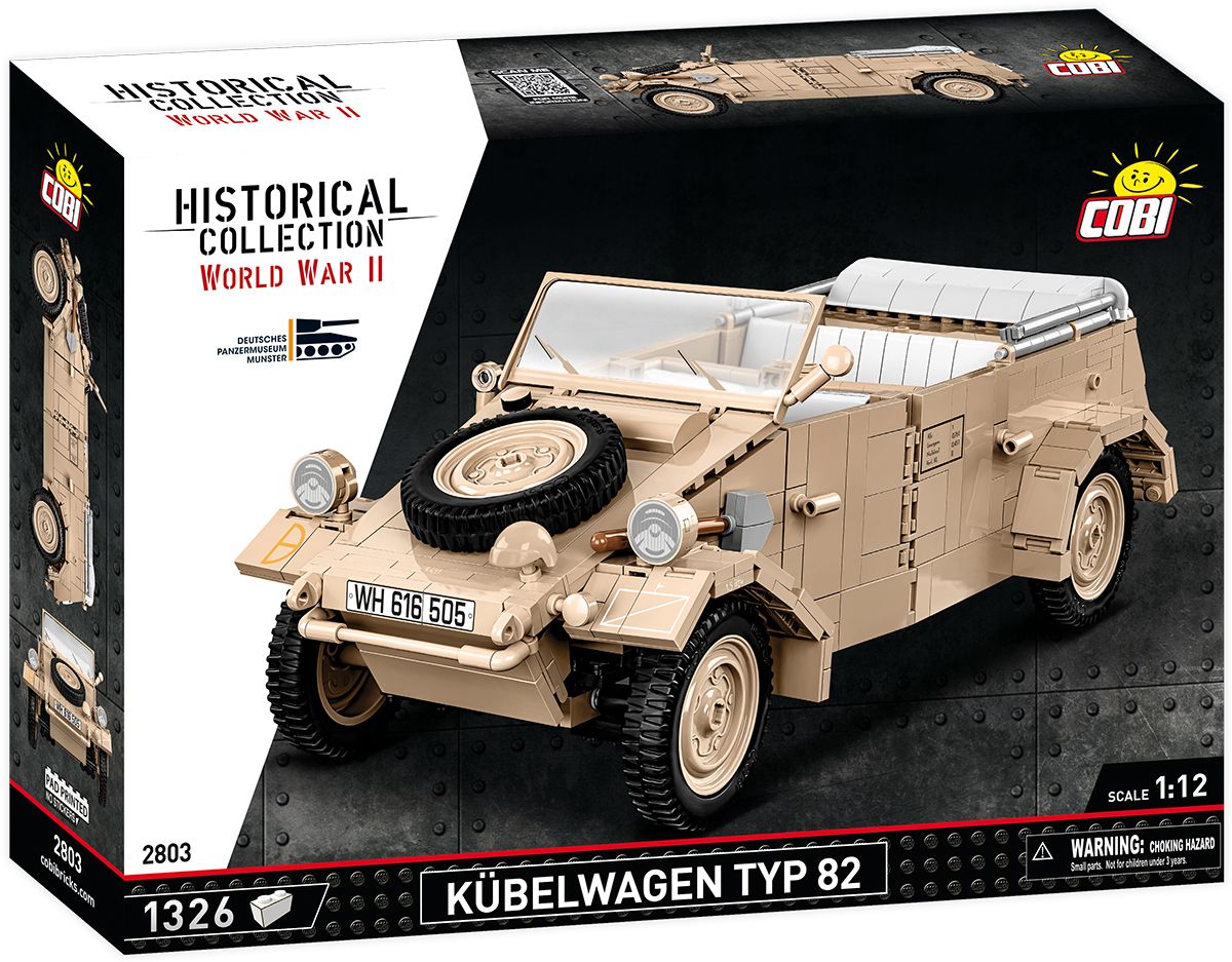 Cobi 1/12 Scale Kübelwagen Type 82 Brick Model Kit Cobi