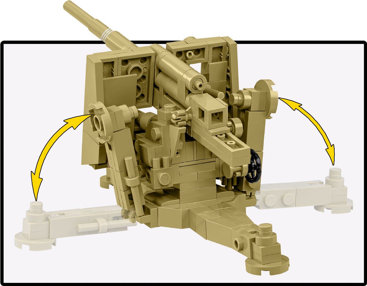 Cobi 1/35 8.8cm Flak 18 Brick Model Kit Cobi