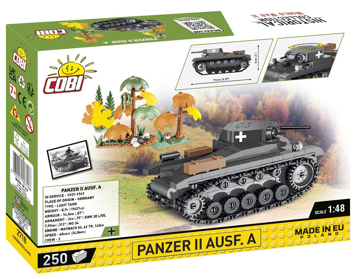 Cobi 1/48 Scale Panzer II Ausf. A Brick Model Kit Cobi
