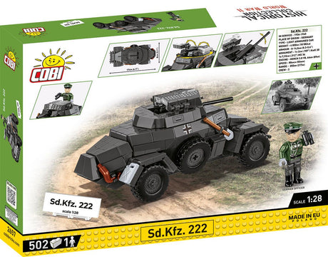 Cobi 1:28 Scale SD.Kfz. 222 Brick Model Kit Cobi