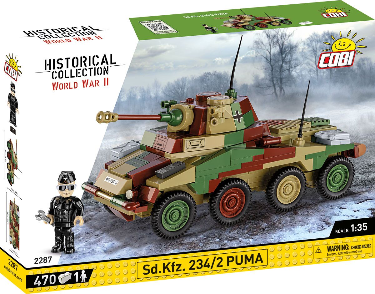 Cobi 1/35: Sd.Kfz. 234/2 Puma Brick Model Kit Cobi