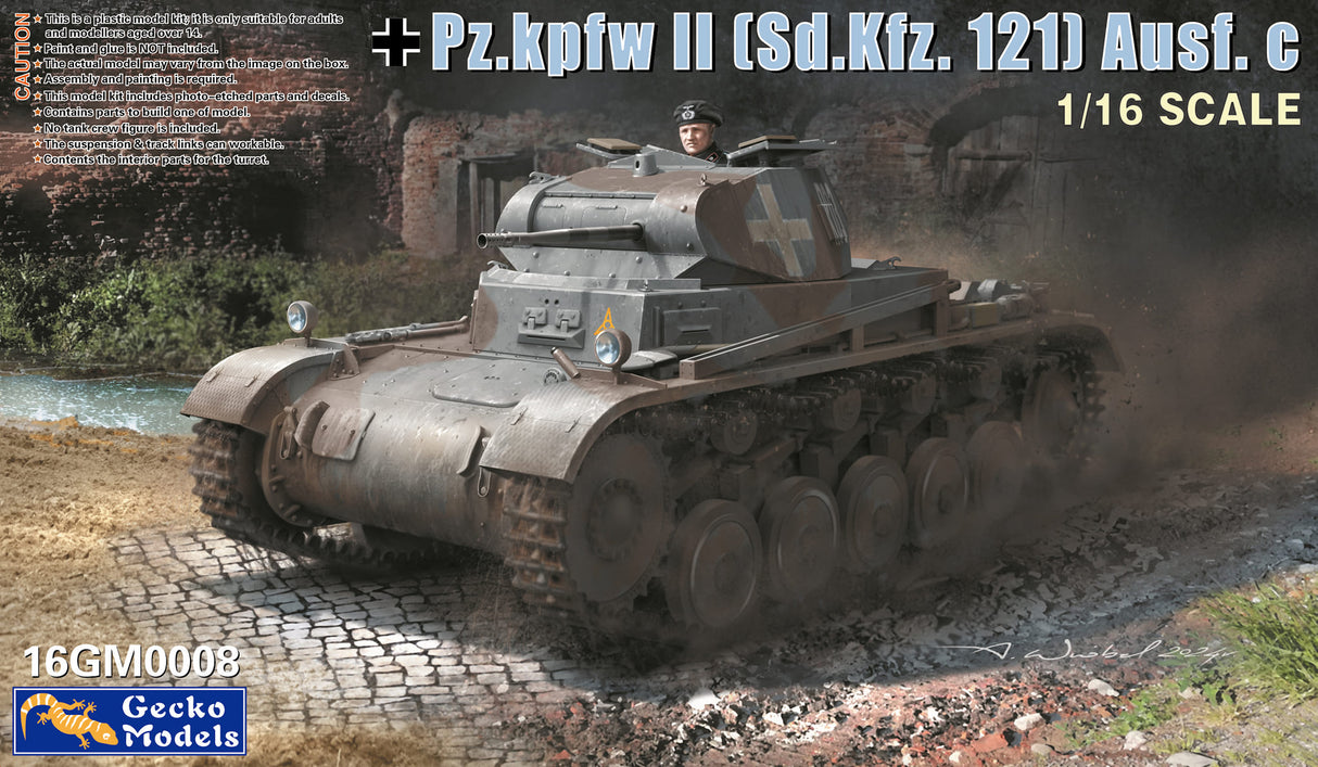 Gecko 1/16 Pz.kpfw II Ausf. A-B-C Scale Model [variant_option4]