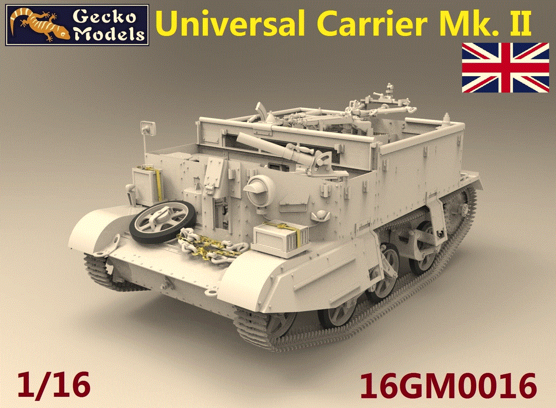 Gecko 1/16 Universal Carrier Mk2 (Free Osprey Universal Carrier Book)