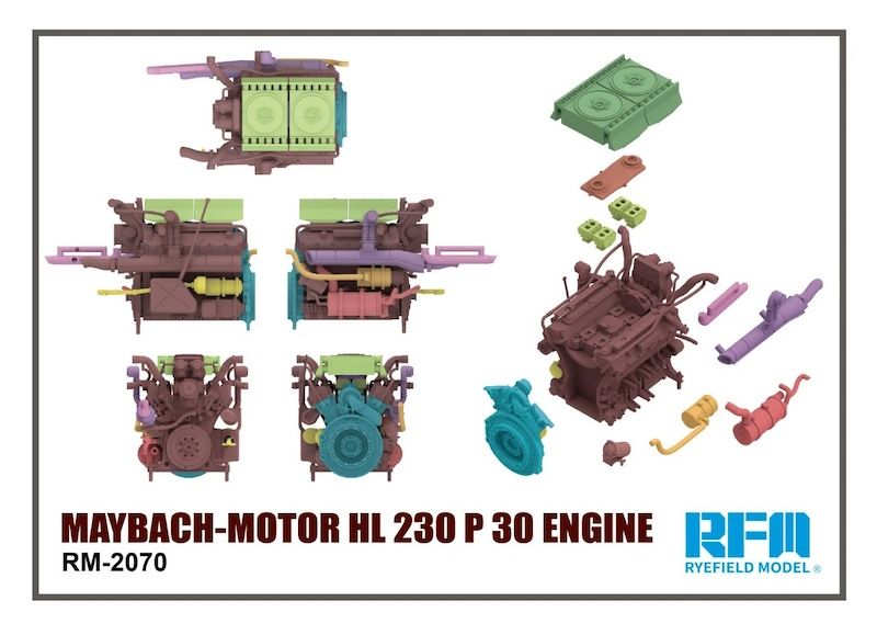 Ryefield Model 1/35 Maybach Motor HL 230p-30 Engine