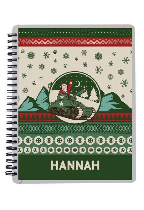 Xmas Knit Jumper 2026 Personalised Notebook Stationery My Moments