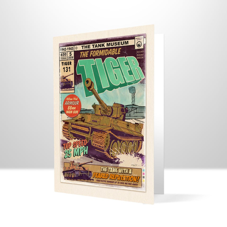 Tiger Comic Greetings Card Greetings Card Kevin Williamson