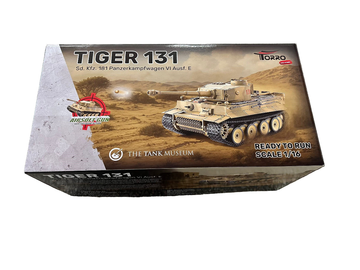 Torro Tiger 131 Remote Control Tank with BB Shooting Function Pre-Built Model [variant_option4]