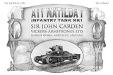 Matilda I 1/35 3D Printed Model